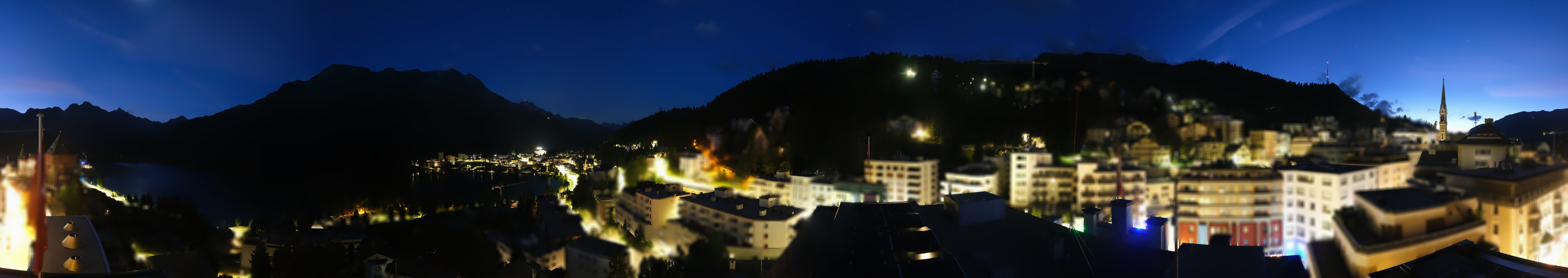 Archiv Foto Webcam St. Moritz Dorf II Ausblick Hotel Schweizerhof Richtung St. Moritz Bad