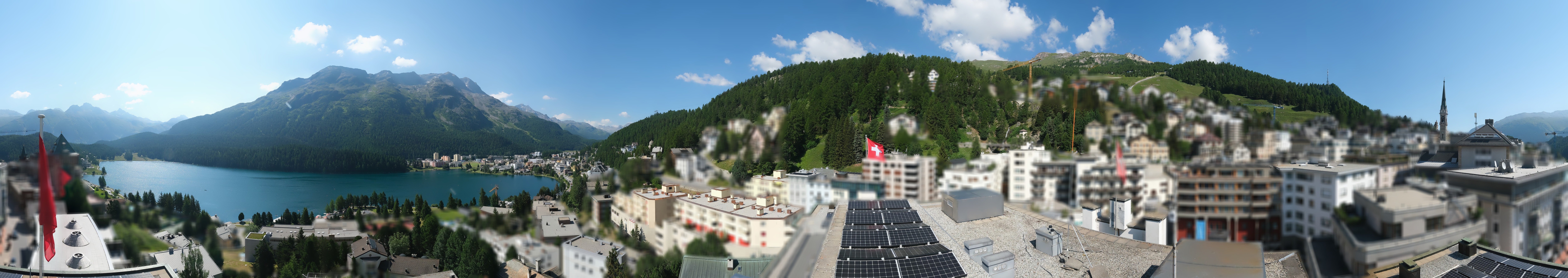 Archiv Foto Webcam St. Moritz Dorf II Ausblick Hotel Schweizerhof Richtung St. Moritz Bad
