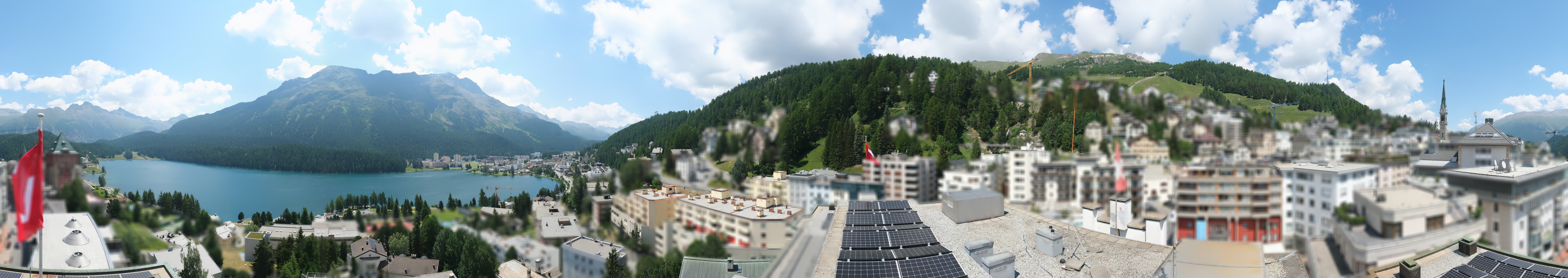Archiv Foto Webcam St. Moritz Dorf II Ausblick Hotel Schweizerhof Richtung St. Moritz Bad