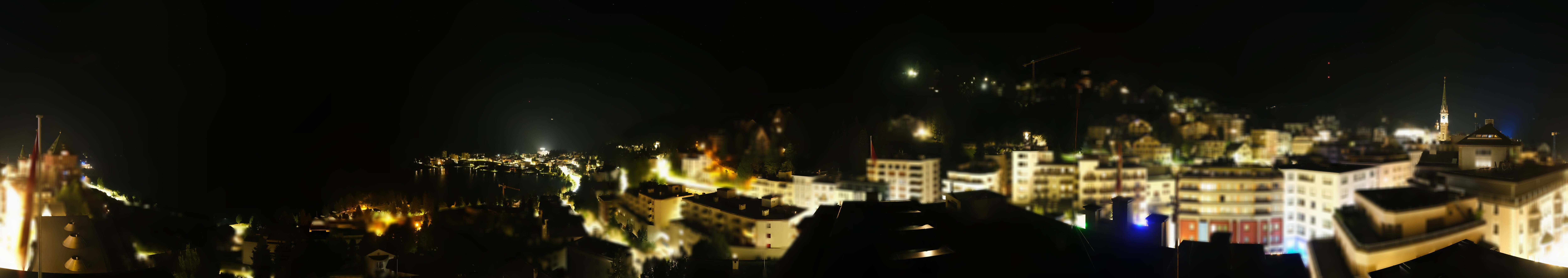 Archiv Foto Webcam St. Moritz Dorf II Ausblick Hotel Schweizerhof Richtung St. Moritz Bad