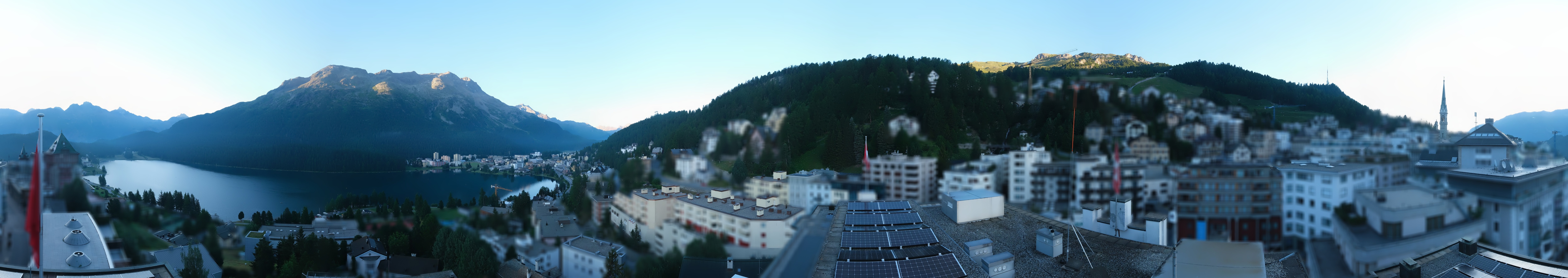 Archiv Foto Webcam St. Moritz Dorf II Ausblick Hotel Schweizerhof Richtung St. Moritz Bad