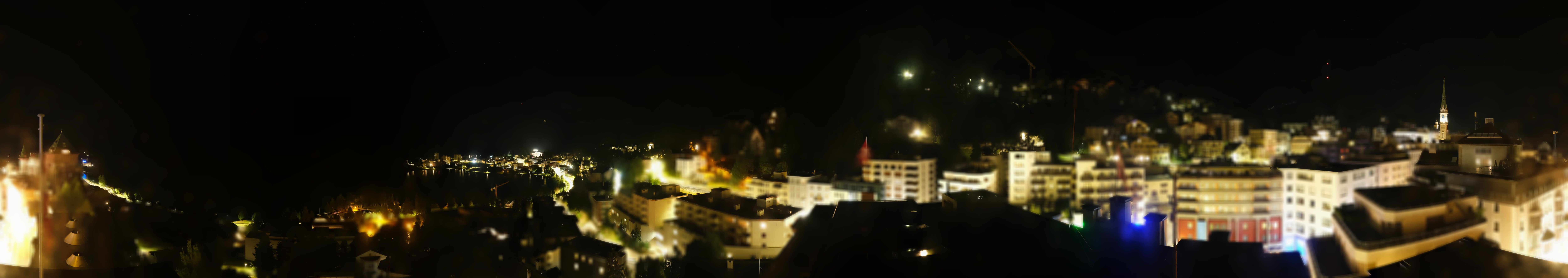 Archived image Webcam St. Moritz village II View from Hotel Schweizerhof towards St. Moritz Bad
