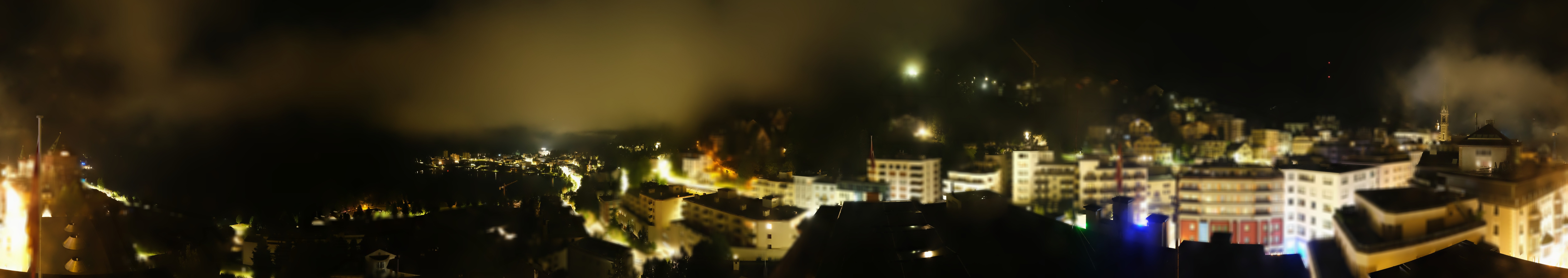 Archived image Webcam St. Moritz village II View from Hotel Schweizerhof towards St. Moritz Bad