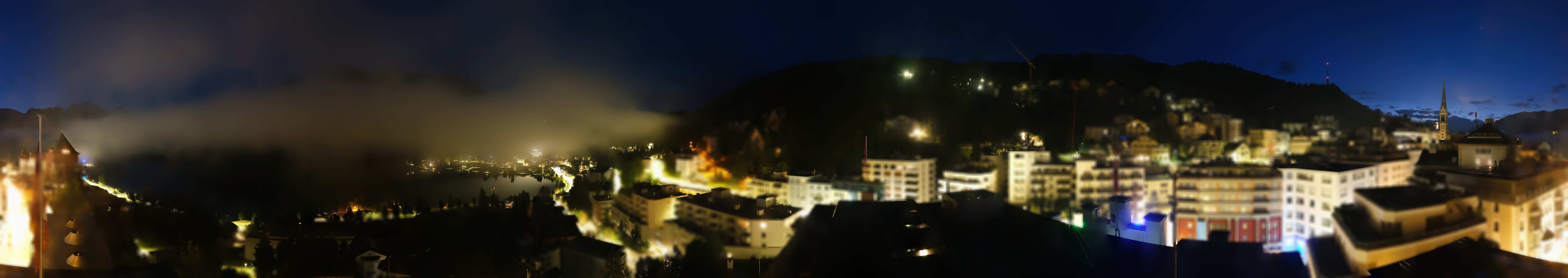 Archived image Webcam St. Moritz village II View from Hotel Schweizerhof towards St. Moritz Bad