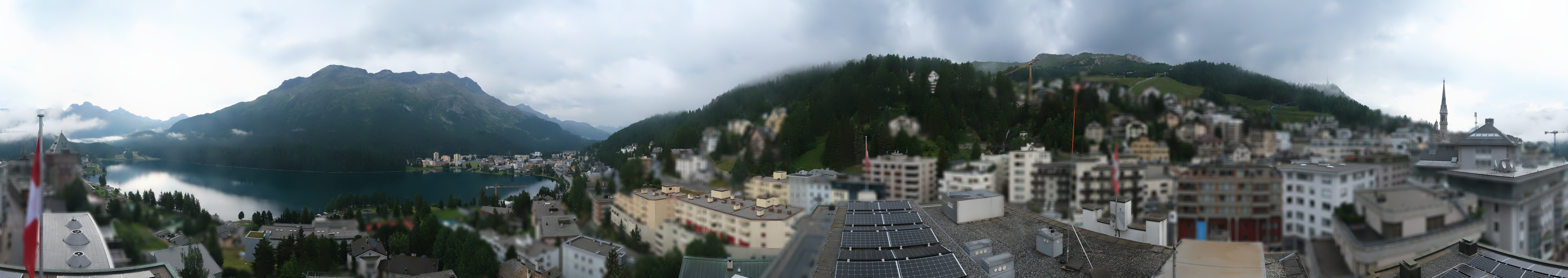 Archived image Webcam St. Moritz village II View from Hotel Schweizerhof towards St. Moritz Bad