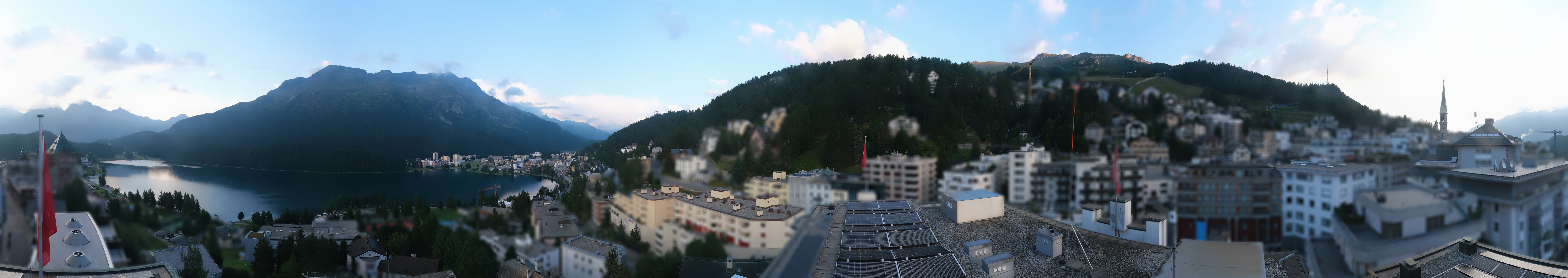 Archiv Foto Webcam St. Moritz Dorf II Ausblick Hotel Schweizerhof Richtung St. Moritz Bad