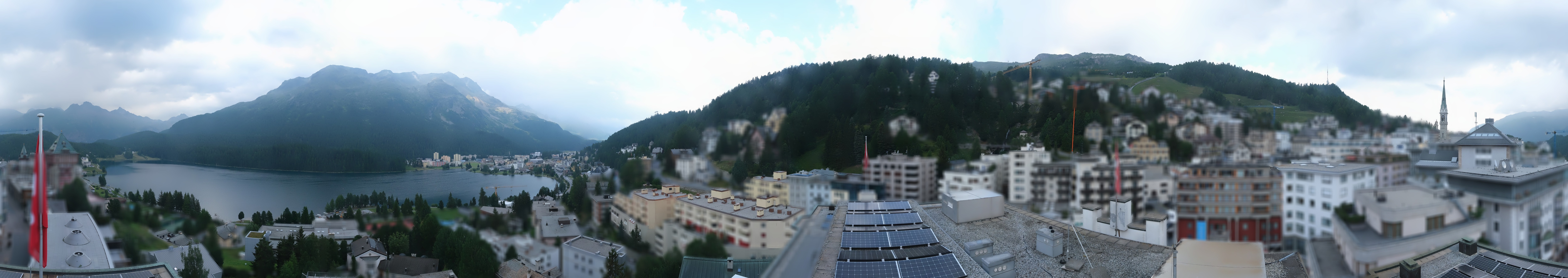 Archiv Foto Webcam St. Moritz Dorf II Ausblick Hotel Schweizerhof Richtung St. Moritz Bad