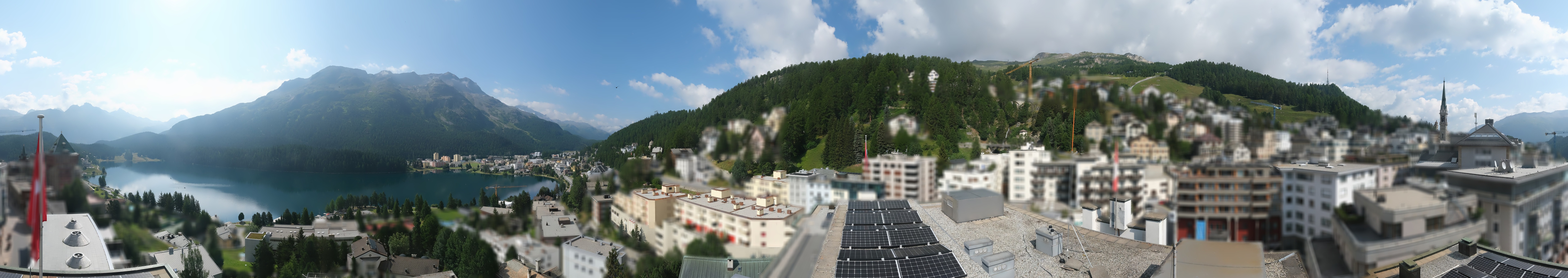 Archiv Foto Webcam St. Moritz Dorf II Ausblick Hotel Schweizerhof Richtung St. Moritz Bad