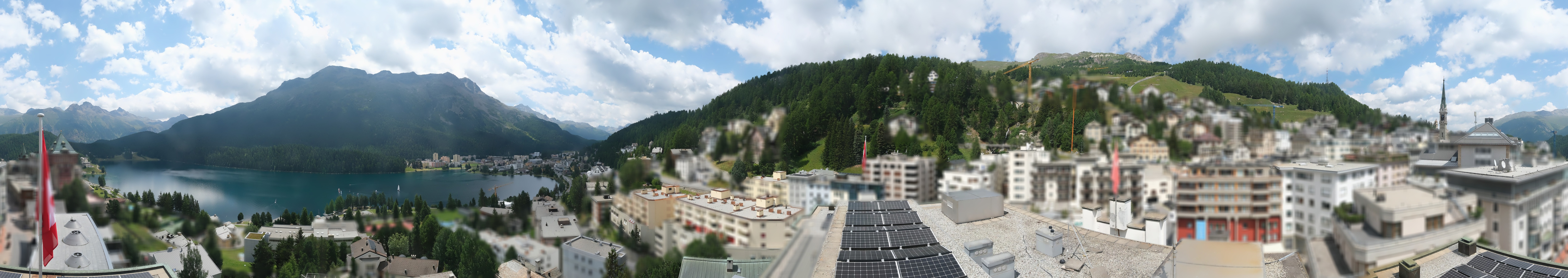 Archiv Foto Webcam St. Moritz Dorf II Ausblick Hotel Schweizerhof Richtung St. Moritz Bad