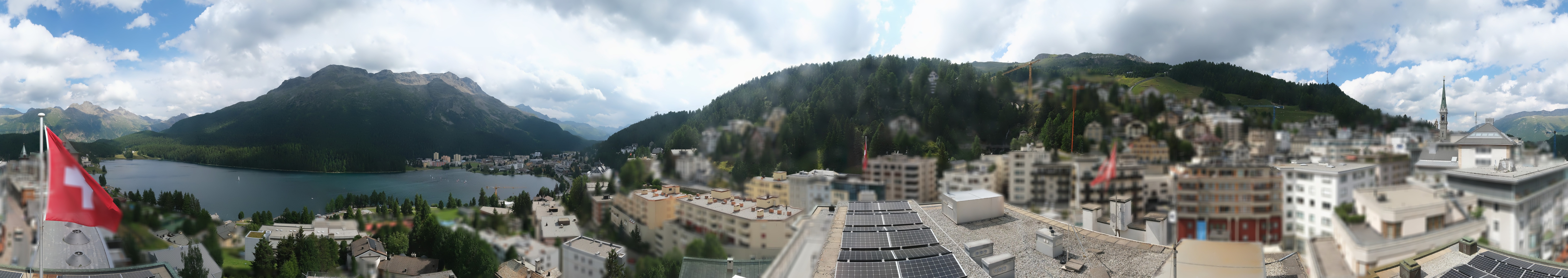 Archiv Foto Webcam St. Moritz Dorf II Ausblick Hotel Schweizerhof Richtung St. Moritz Bad