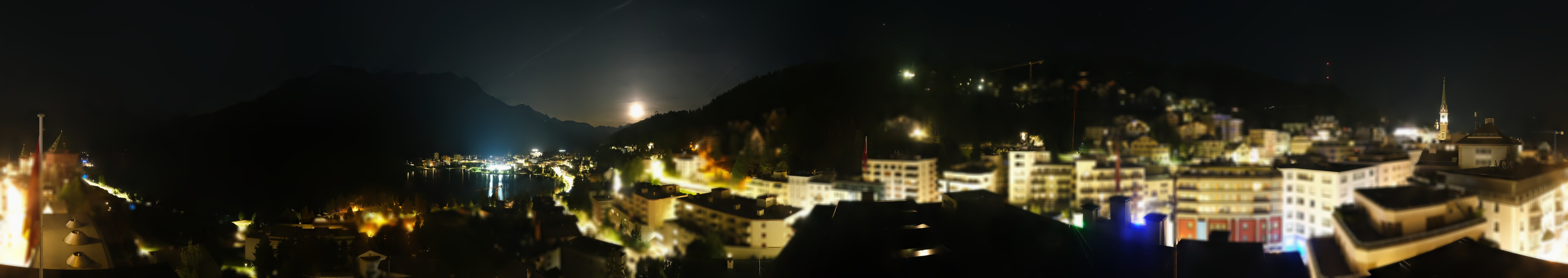 Archiv Foto Webcam St. Moritz Dorf II Ausblick Hotel Schweizerhof Richtung St. Moritz Bad