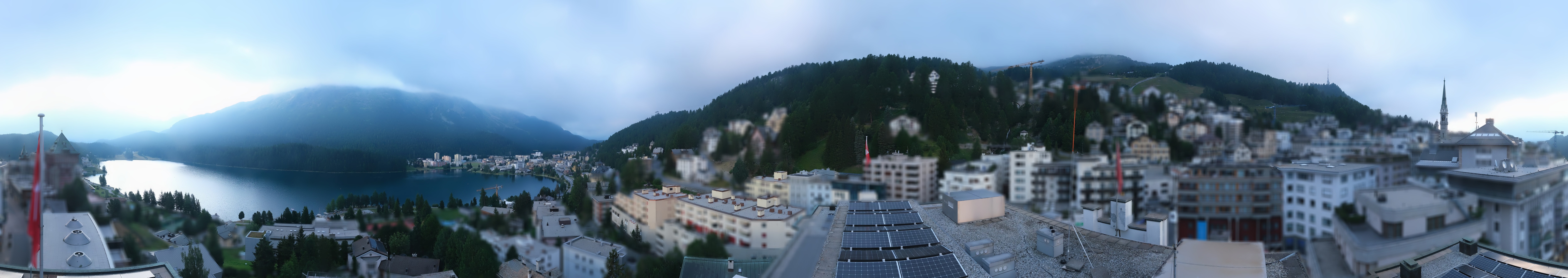 Archiv Foto Webcam St. Moritz Dorf II Ausblick Hotel Schweizerhof Richtung St. Moritz Bad