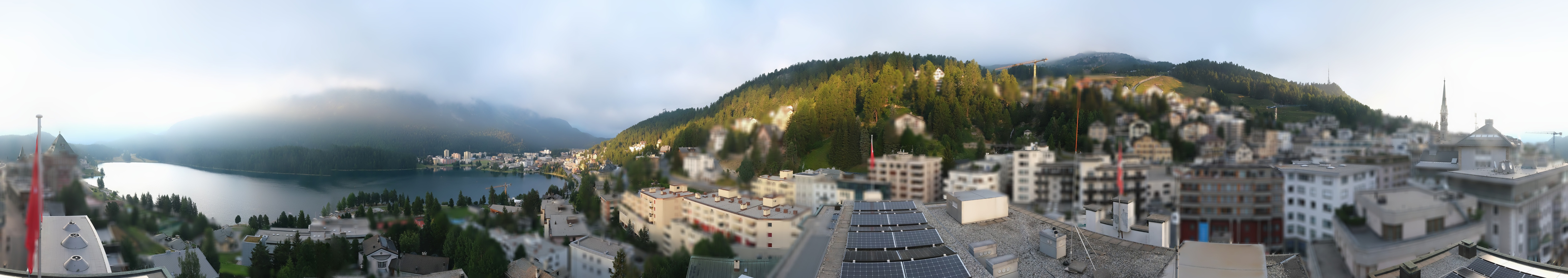 Archiv Foto Webcam St. Moritz Dorf II Ausblick Hotel Schweizerhof Richtung St. Moritz Bad
