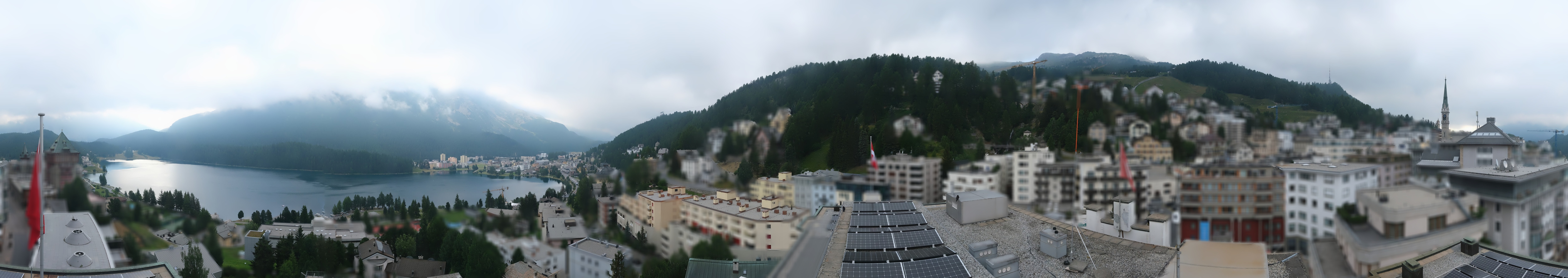 Archiv Foto Webcam St. Moritz Dorf II Ausblick Hotel Schweizerhof Richtung St. Moritz Bad