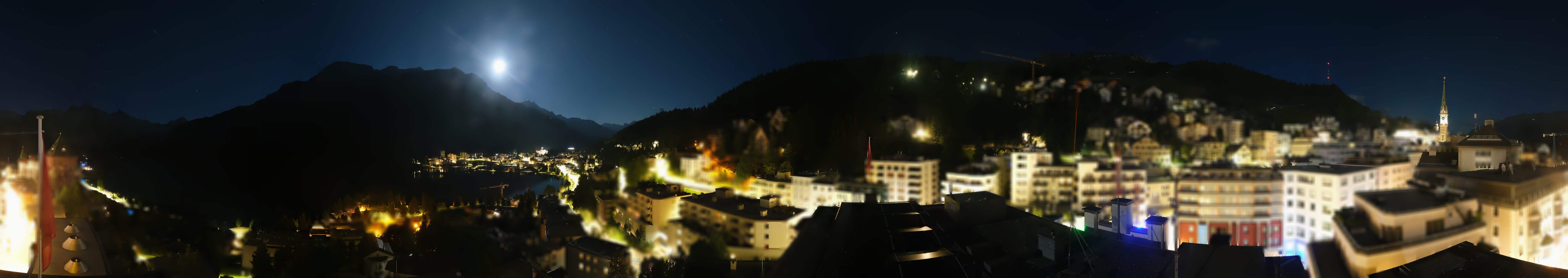 Archiv Foto Webcam St. Moritz Dorf II Ausblick Hotel Schweizerhof Richtung St. Moritz Bad