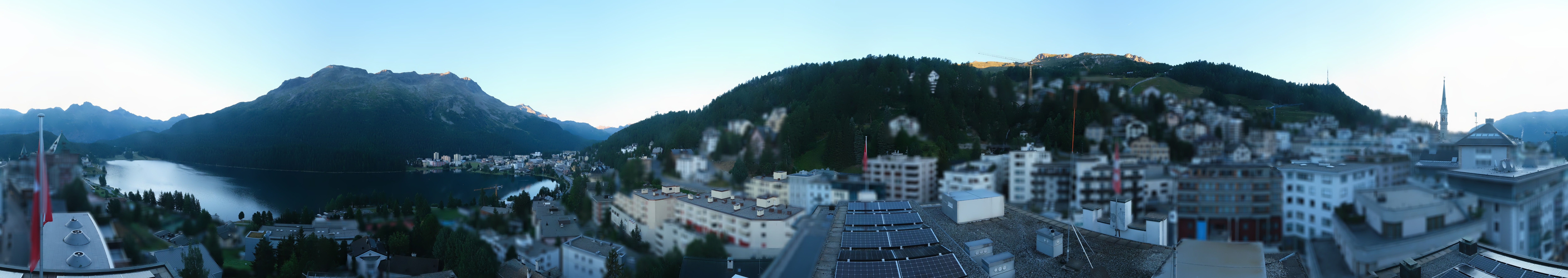 Archived image Webcam St. Moritz village II View from Hotel Schweizerhof towards St. Moritz Bad