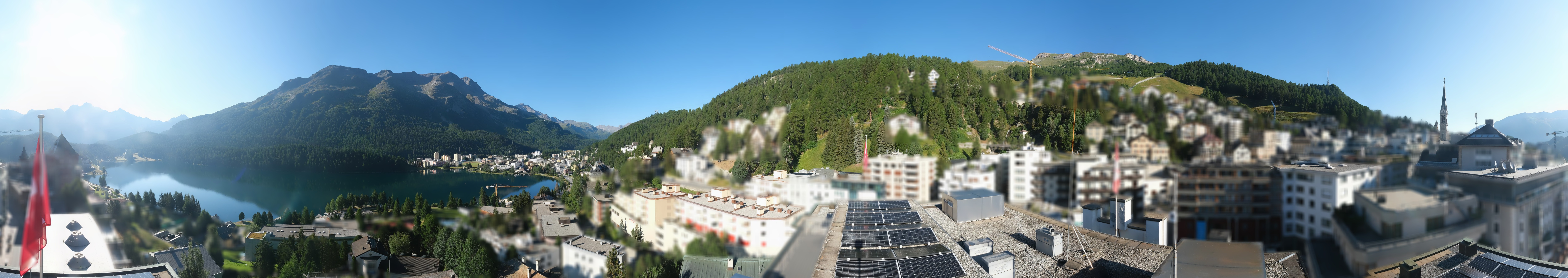 Archived image Webcam St. Moritz village II View from Hotel Schweizerhof towards St. Moritz Bad