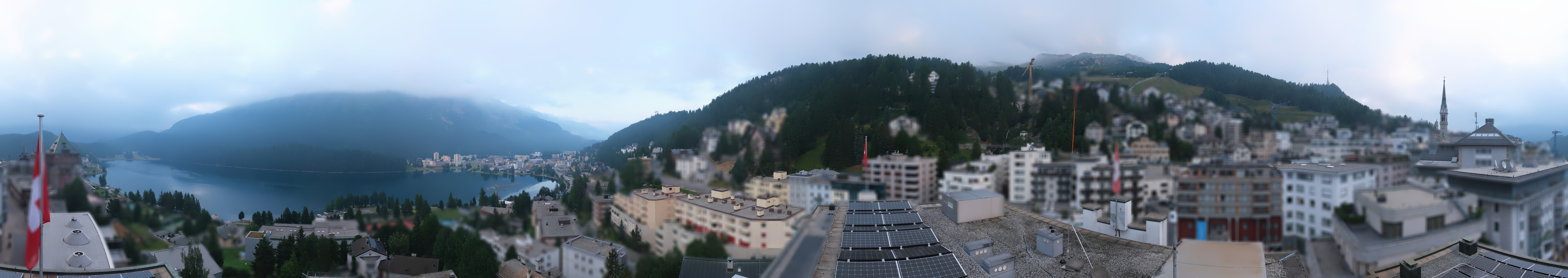 Archiv Foto Webcam St. Moritz Dorf II Ausblick Hotel Schweizerhof Richtung St. Moritz Bad