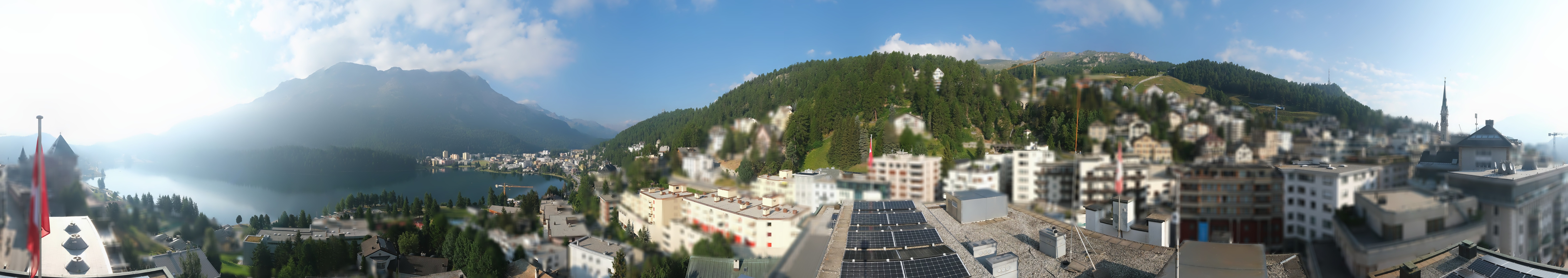 Archiv Foto Webcam St. Moritz Dorf II Ausblick Hotel Schweizerhof Richtung St. Moritz Bad