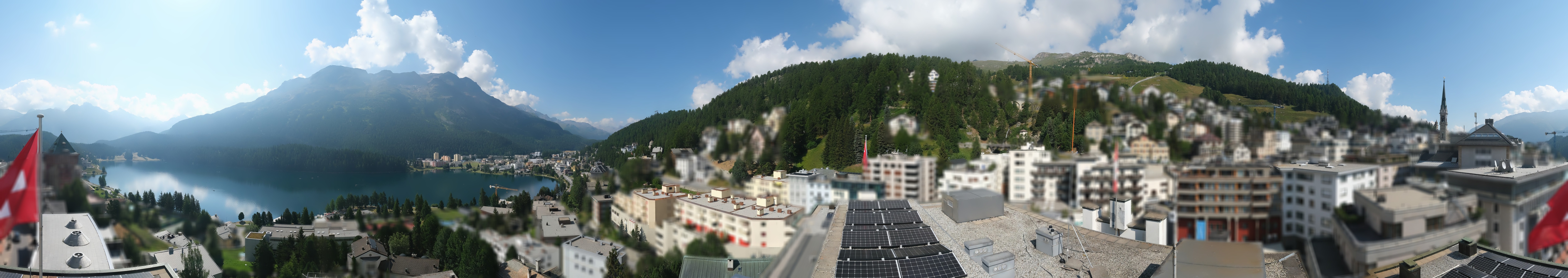 Archiv Foto Webcam St. Moritz Dorf II Ausblick Hotel Schweizerhof Richtung St. Moritz Bad