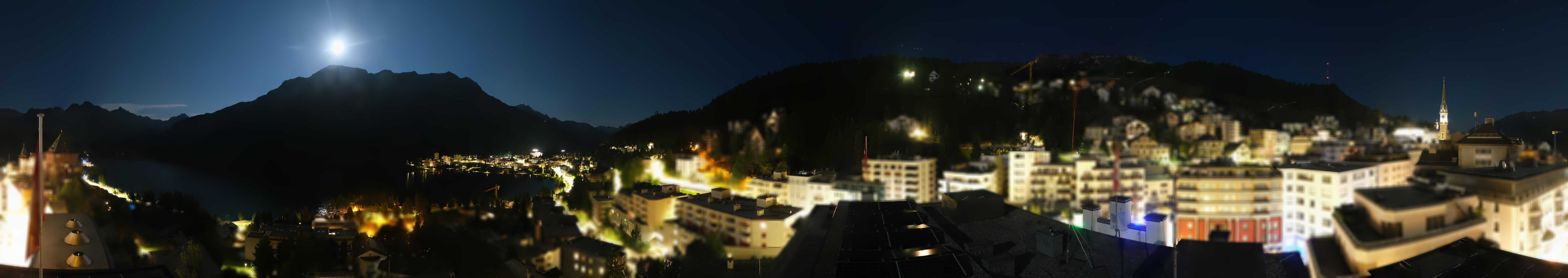Archiv Foto Webcam St. Moritz Dorf II Ausblick Hotel Schweizerhof Richtung St. Moritz Bad