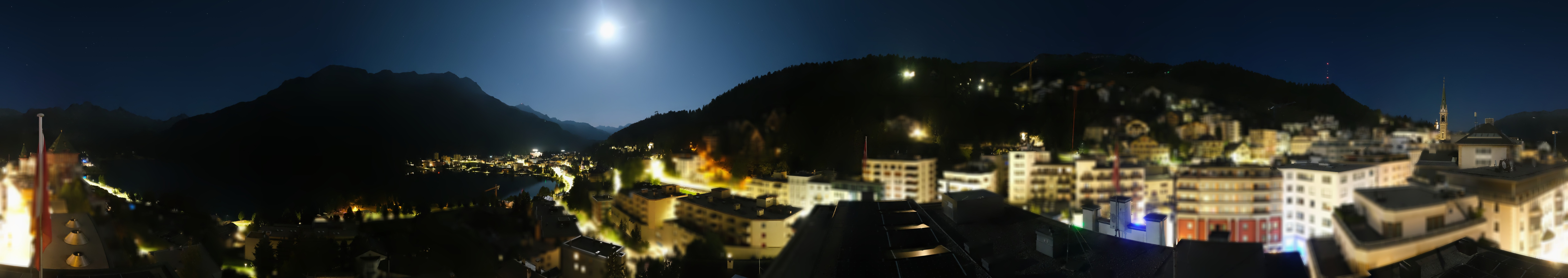 Archiv Foto Webcam St. Moritz Dorf II Ausblick Hotel Schweizerhof Richtung St. Moritz Bad