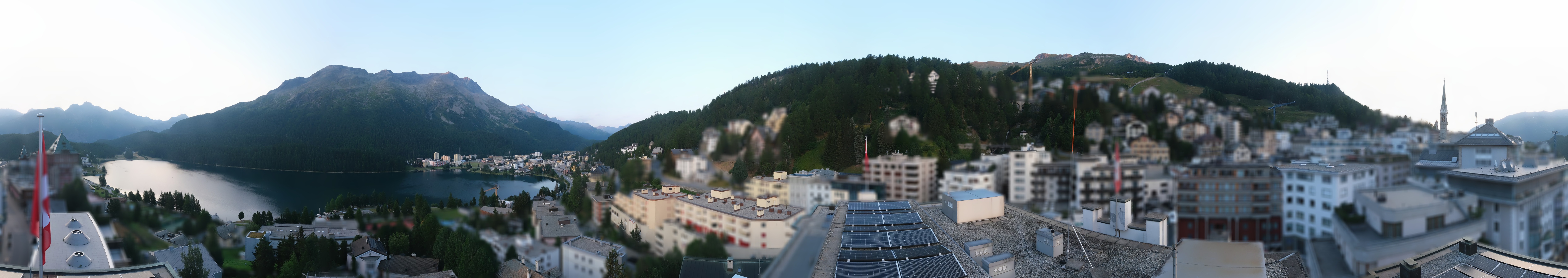 Archiv Foto Webcam St. Moritz Dorf II Ausblick Hotel Schweizerhof Richtung St. Moritz Bad