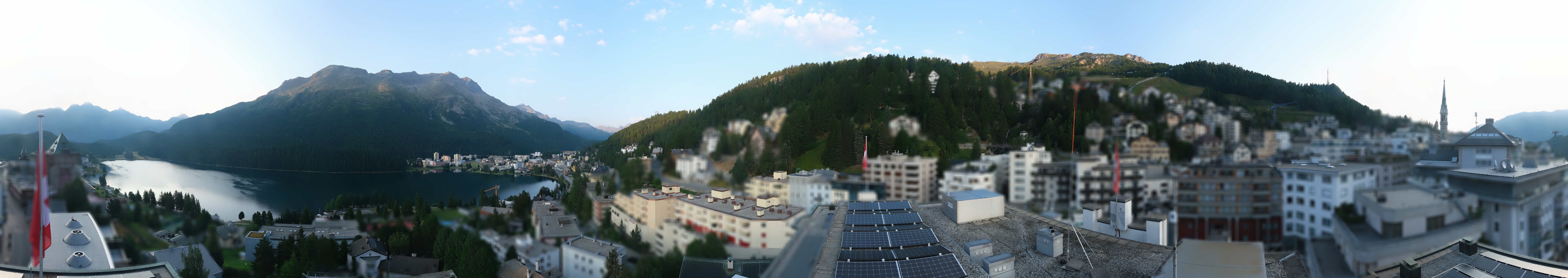 Archiv Foto Webcam St. Moritz Dorf II Ausblick Hotel Schweizerhof Richtung St. Moritz Bad
