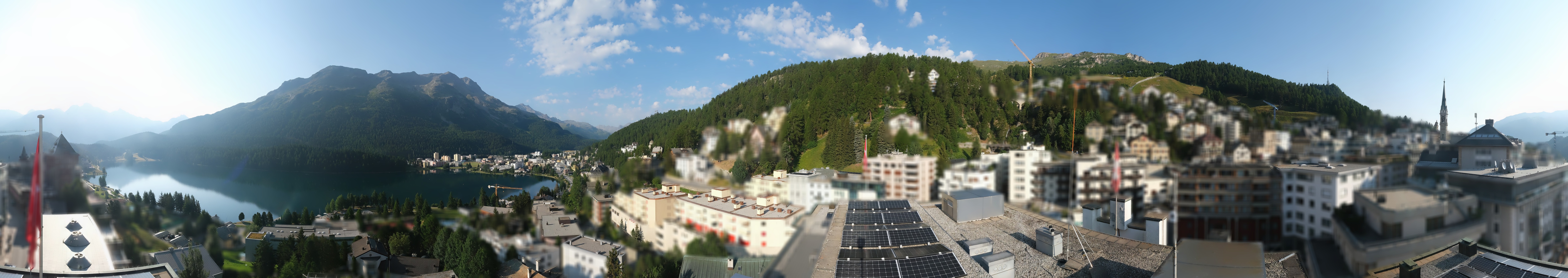 Archiv Foto Webcam St. Moritz Dorf II Ausblick Hotel Schweizerhof Richtung St. Moritz Bad
