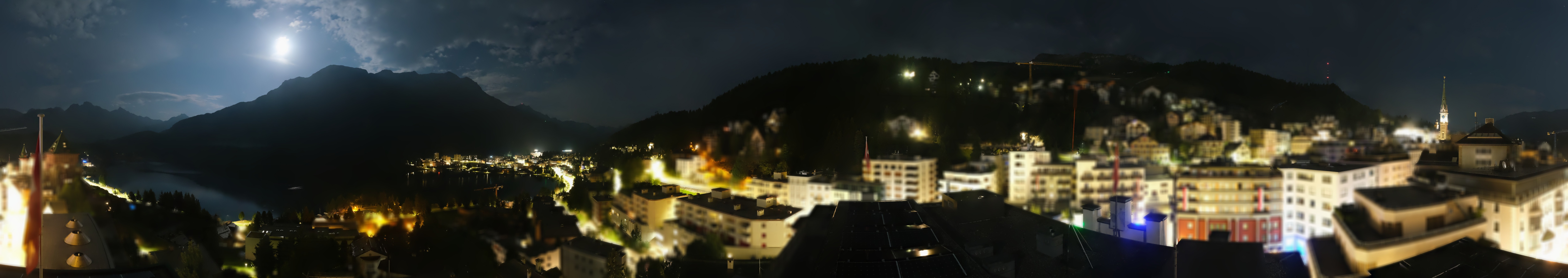 Archiv Foto Webcam St. Moritz Dorf II Ausblick Hotel Schweizerhof Richtung St. Moritz Bad