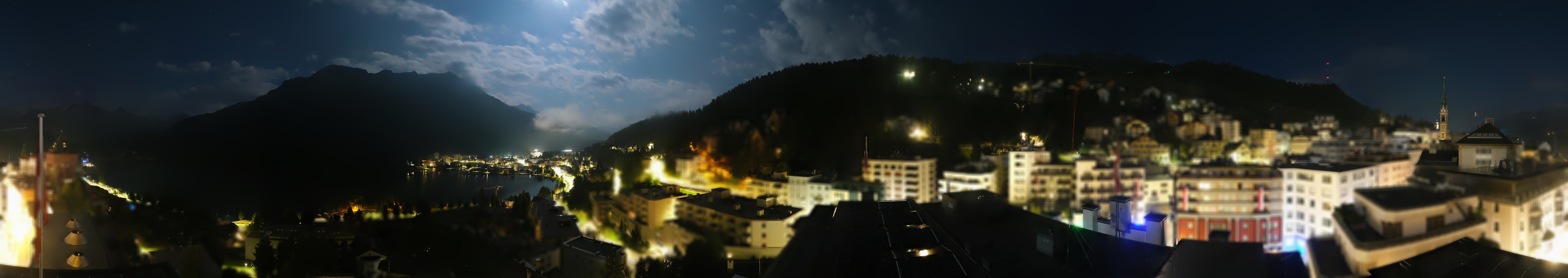 Archiv Foto Webcam St. Moritz Dorf II Ausblick Hotel Schweizerhof Richtung St. Moritz Bad