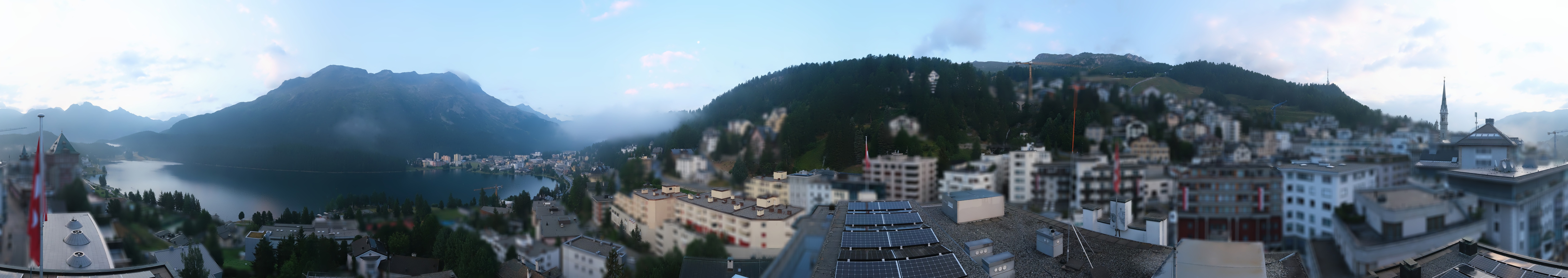 Archiv Foto Webcam St. Moritz Dorf II Ausblick Hotel Schweizerhof Richtung St. Moritz Bad