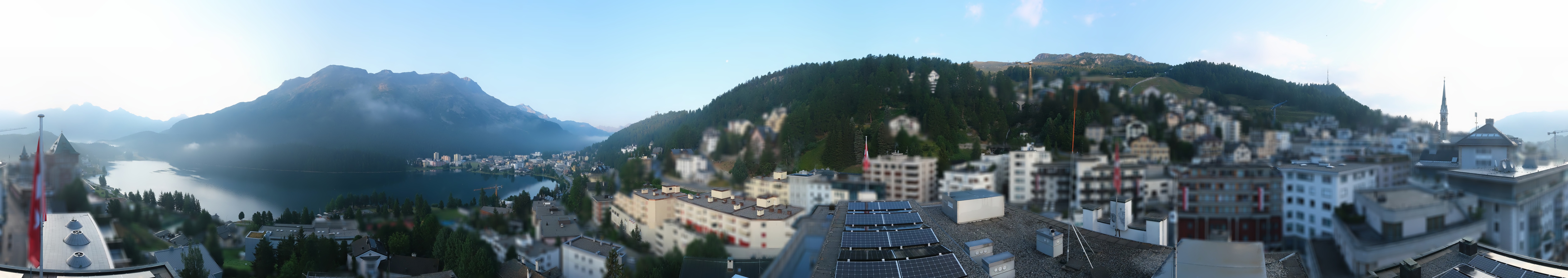 Archiv Foto Webcam St. Moritz Dorf II Ausblick Hotel Schweizerhof Richtung St. Moritz Bad