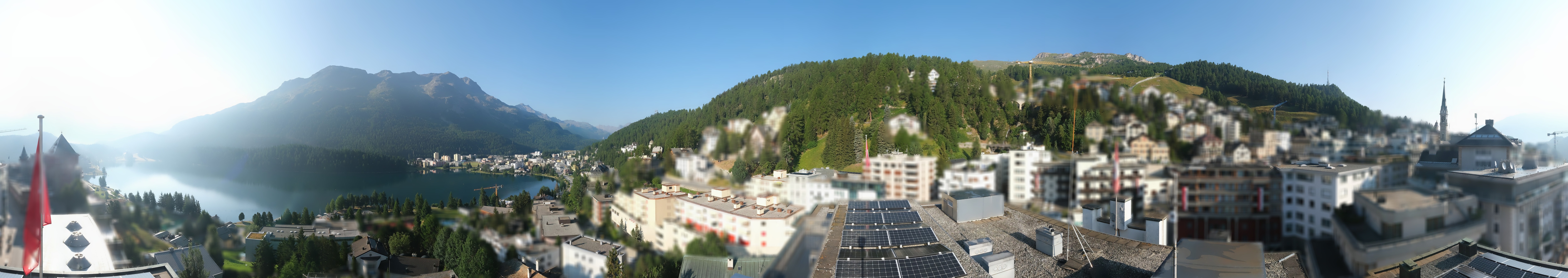 Archiv Foto Webcam St. Moritz Dorf II Ausblick Hotel Schweizerhof Richtung St. Moritz Bad