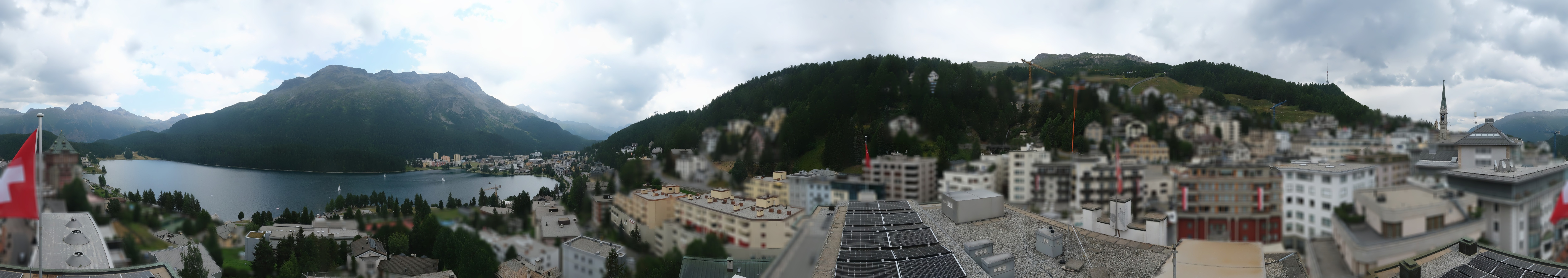 Archiv Foto Webcam St. Moritz Dorf II Ausblick Hotel Schweizerhof Richtung St. Moritz Bad
