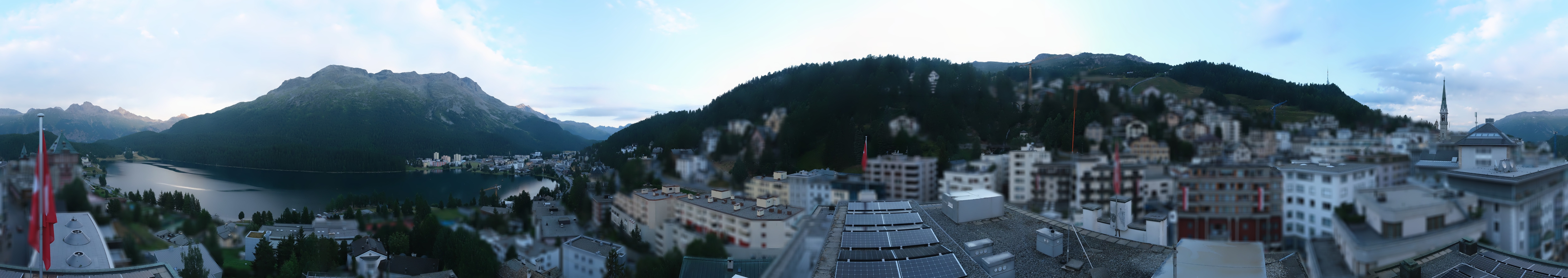 Archiv Foto Webcam St. Moritz Dorf II Ausblick Hotel Schweizerhof Richtung St. Moritz Bad