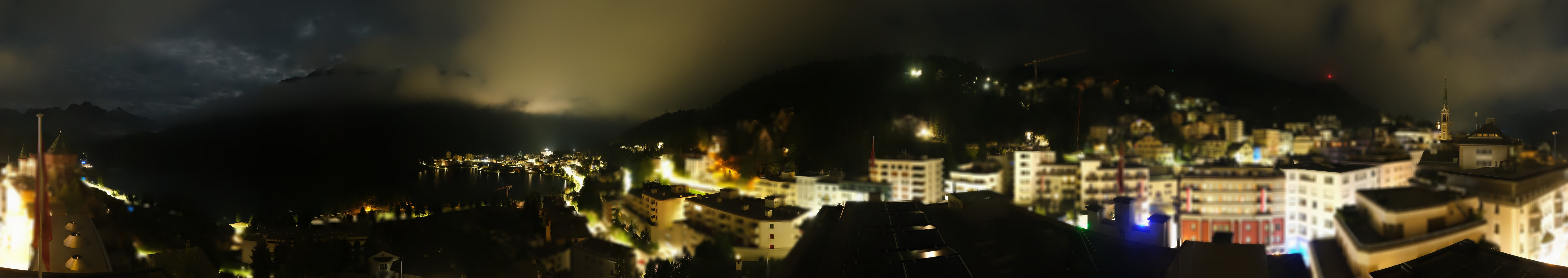 Archived image Webcam St. Moritz village II View from Hotel Schweizerhof towards St. Moritz Bad