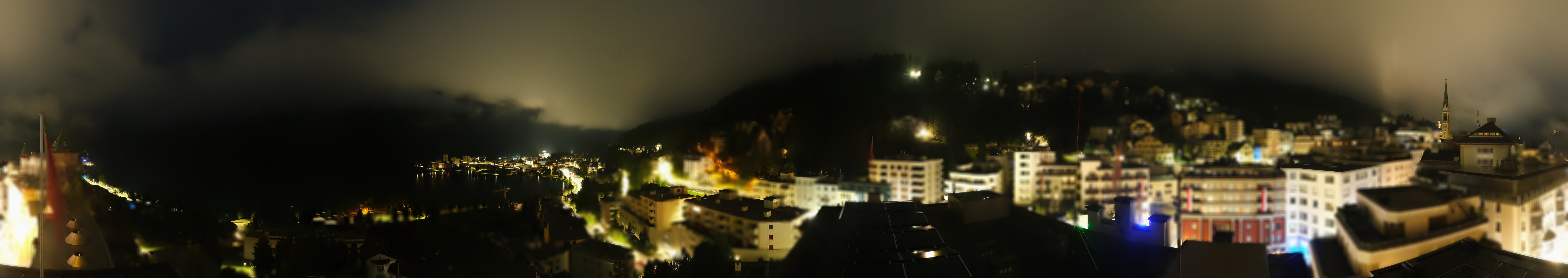 Archived image Webcam St. Moritz village II View from Hotel Schweizerhof towards St. Moritz Bad