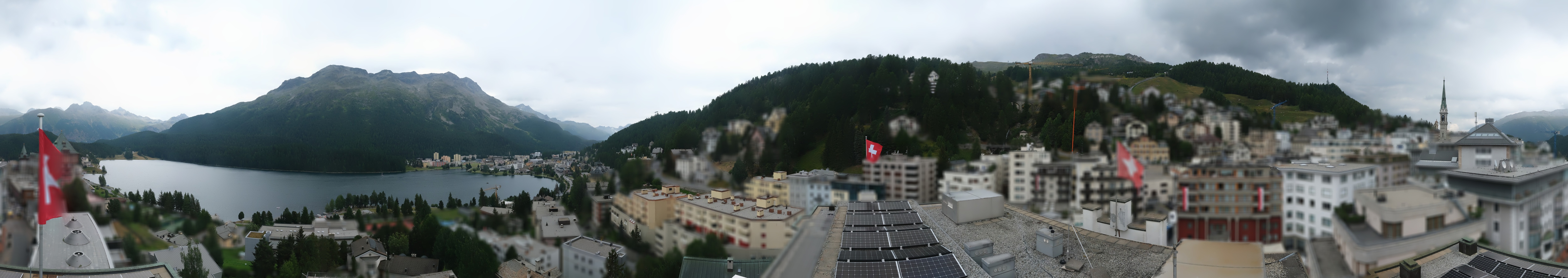 Archiv Foto Webcam St. Moritz Dorf II Ausblick Hotel Schweizerhof Richtung St. Moritz Bad