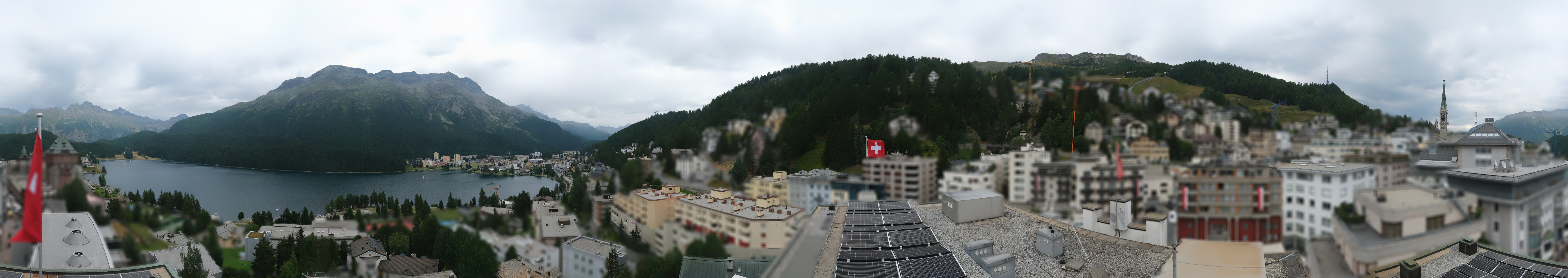 Archiv Foto Webcam St. Moritz Dorf II Ausblick Hotel Schweizerhof Richtung St. Moritz Bad