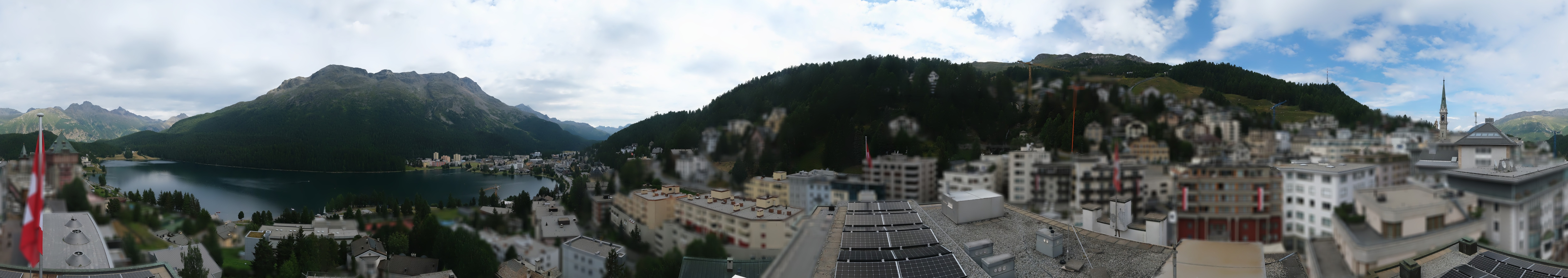 Archiv Foto Webcam St. Moritz Dorf II Ausblick Hotel Schweizerhof Richtung St. Moritz Bad