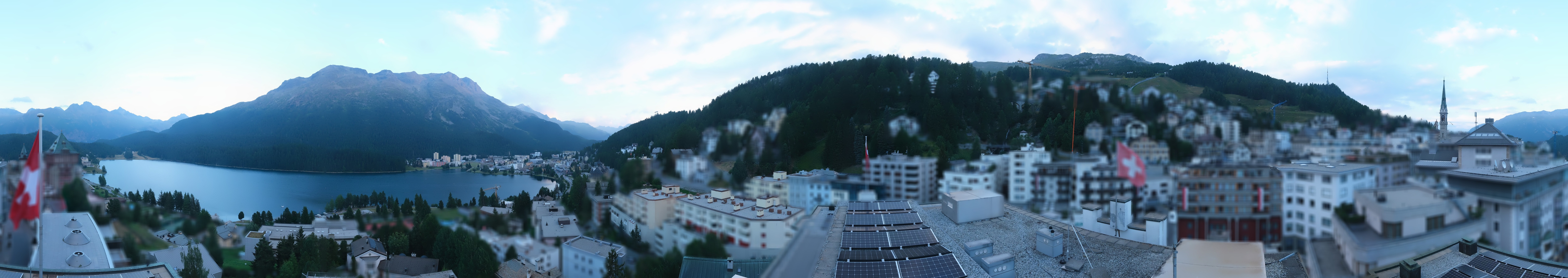 Archiv Foto Webcam St. Moritz Dorf II Ausblick Hotel Schweizerhof Richtung St. Moritz Bad