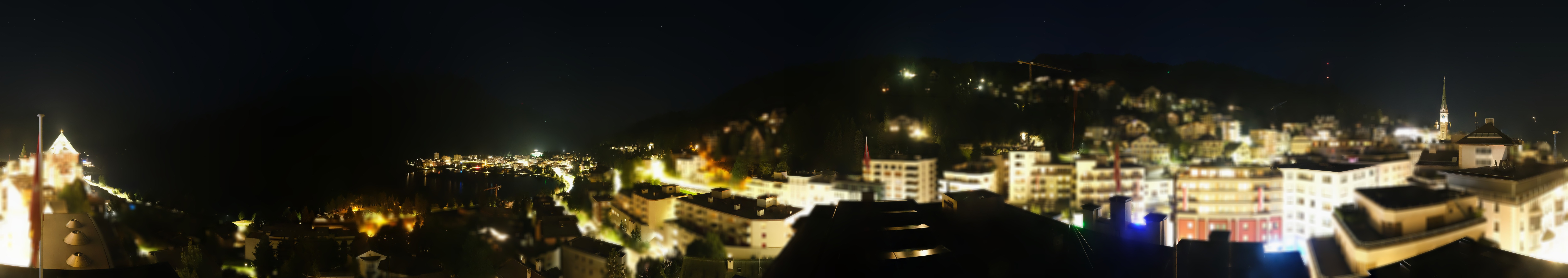 Archiv Foto Webcam St. Moritz Dorf II Ausblick Hotel Schweizerhof Richtung St. Moritz Bad