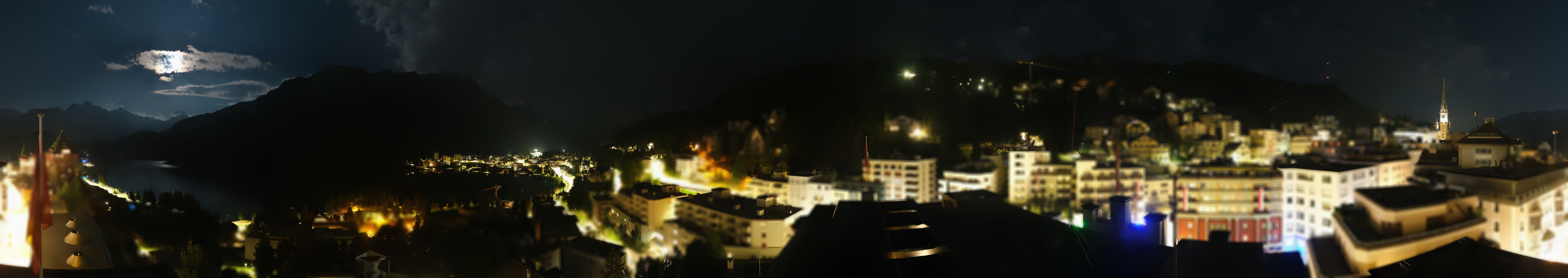 Archiv Foto Webcam St. Moritz Dorf II Ausblick Hotel Schweizerhof Richtung St. Moritz Bad