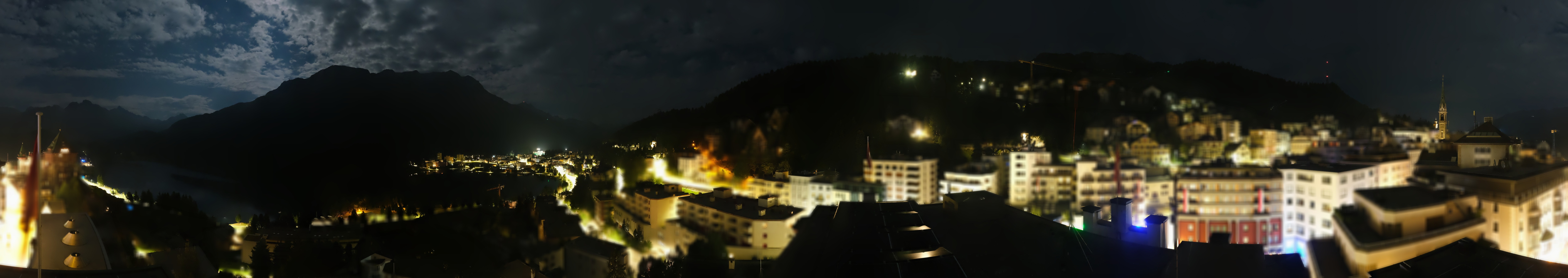 Archiv Foto Webcam St. Moritz Dorf II Ausblick Hotel Schweizerhof Richtung St. Moritz Bad