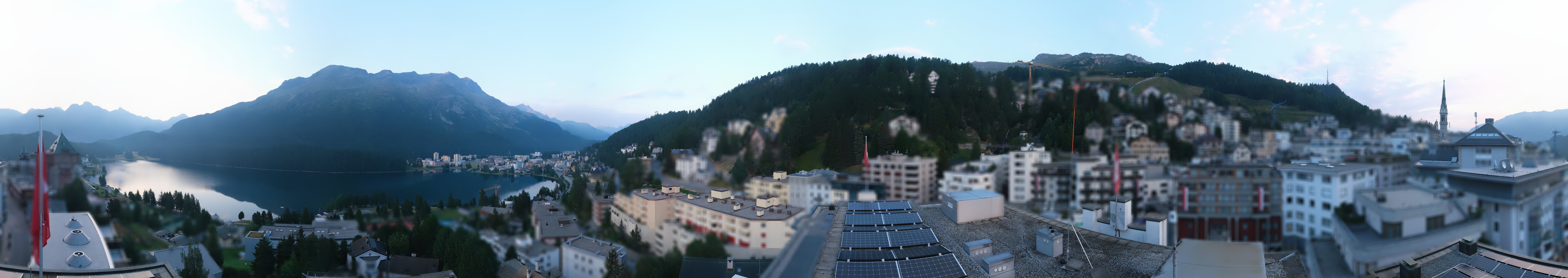 Archiv Foto Webcam St. Moritz Dorf II Ausblick Hotel Schweizerhof Richtung St. Moritz Bad