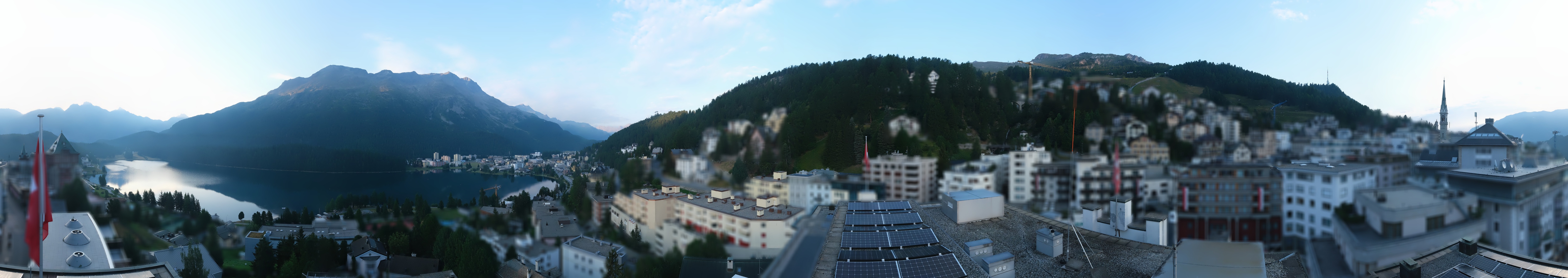 Archiv Foto Webcam St. Moritz Dorf II Ausblick Hotel Schweizerhof Richtung St. Moritz Bad