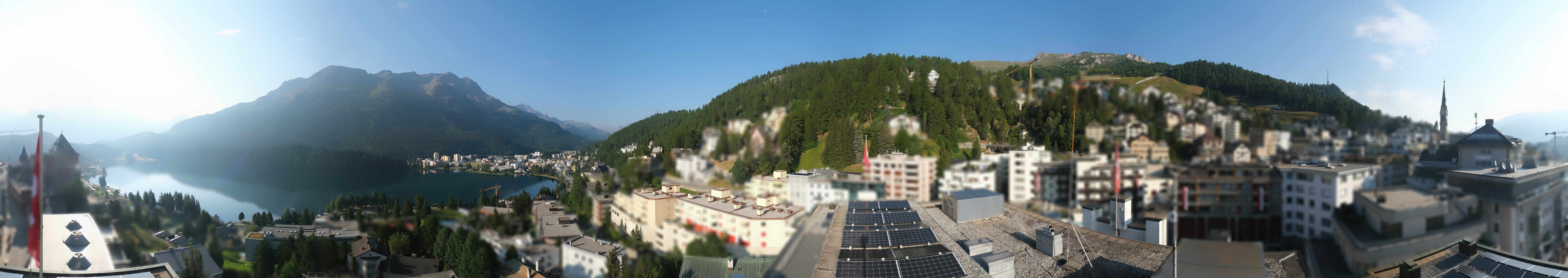 Archiv Foto Webcam St. Moritz Dorf II Ausblick Hotel Schweizerhof Richtung St. Moritz Bad