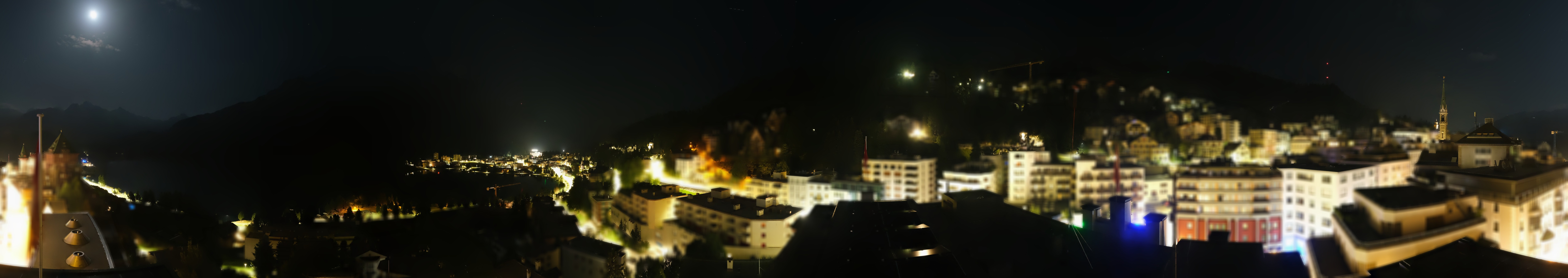 Archived image Webcam St. Moritz village II View from Hotel Schweizerhof towards St. Moritz Bad