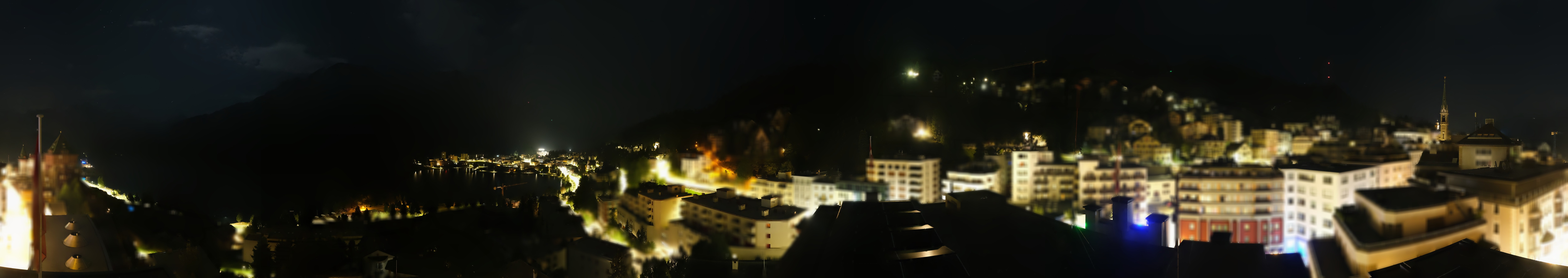 Archiv Foto Webcam St. Moritz Dorf II Ausblick Hotel Schweizerhof Richtung St. Moritz Bad